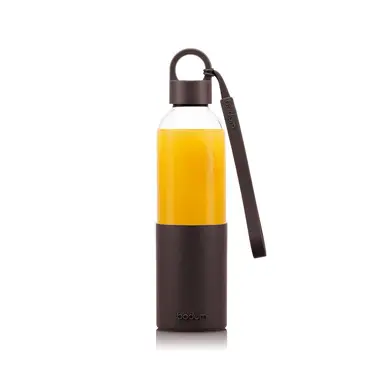 BODUM MELIOR Glass Water Bottle 0.5L - Black