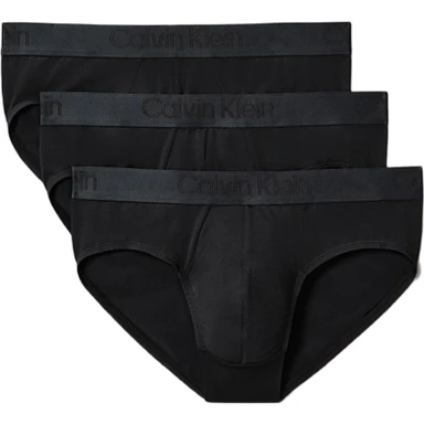 Calvin Klein UB1 Slip taille basse - Lot de 3 - Noir Homme - Taille L