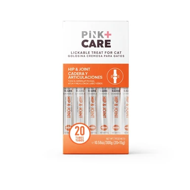 PINK Katzen-Snacks – Thunfisch & Grünlippmuschel, 20 Sticks × 15g, Getreidefrei, Ohne Zusatzstoffe, Omega-3 & MSM Für Gelenkgesundheit, Vertrauenswürdige Kanadische Marke