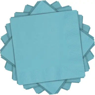 Unique Party Lunch Napkins, Teal, 20 Pack