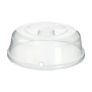 Curver magnetrondeksel - rond - diameter 27 cm - transparant - kunststof vet-/spattenbescherming - premium opbergoplossing - duurzaam - moderne huisorganisatie