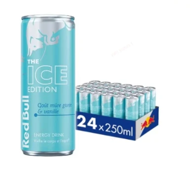 Red Bull Boisson énergisante saveur mûre givrée et vanille - 24 x 25 cl