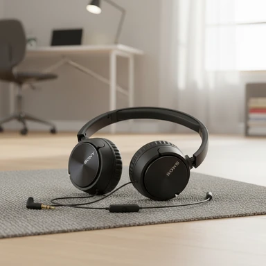 Sony MDR-ZX310AP Casque filaire à arceau pour appels et musique noir