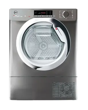 Hoover BATD H7A1TCER-80 7kg Integrated Heat Pump Tumble Dryer - Graphite & Chrome - A+ Rated