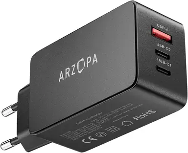 ARZOPA C65 - 65W USB C GaN Schnellladegerät