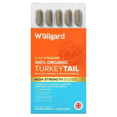 Wellgard Organic Turkey Tail - 60 Vegan Capsules