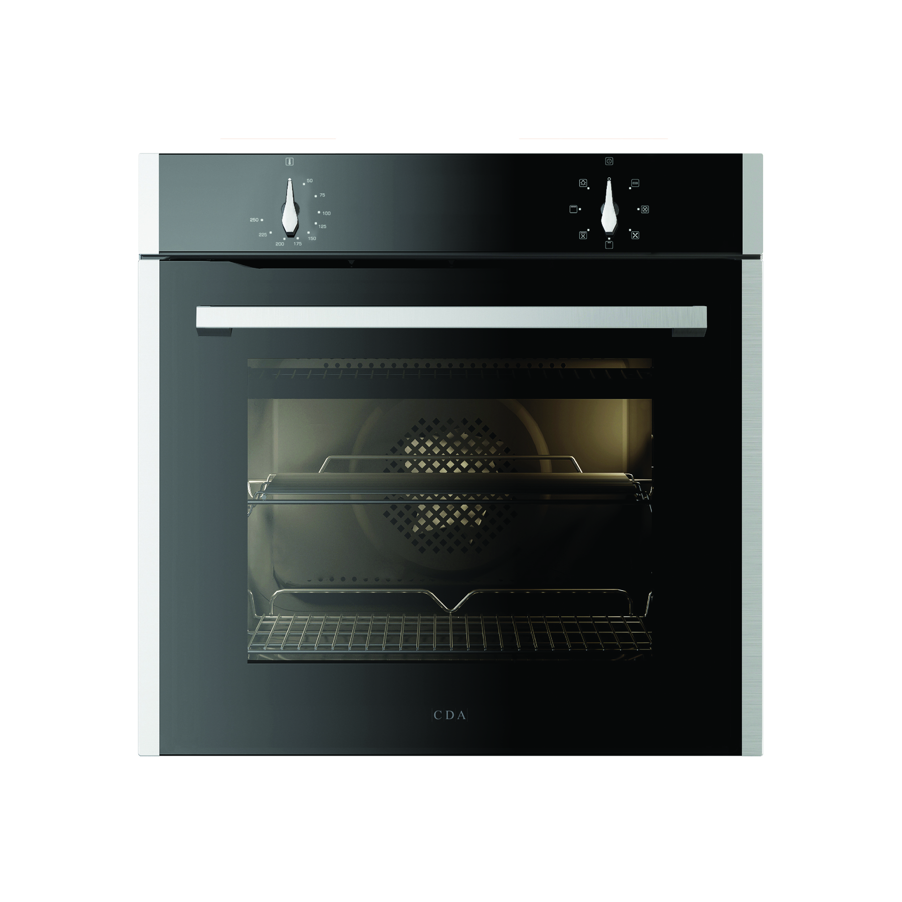 CDA SL100SS Built-In Fan Oven, 77L Single Rotary Control, Stainless Steel