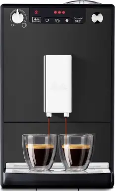 Melitta Caffeo Solo E950 schlanke Kaffeevollautomat mit Vorbrühfunktion 15 bar LED-Display höhenverstellbarer Kaffeeauslauf herausnehmbare Brüheinheit