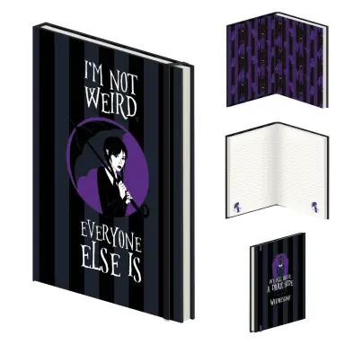 Wednesday Not Weird A5 Premium Notebook