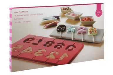 Essentials by Premier 10 Number Moulds And 20 Sticks Cake Pop Mould