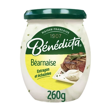 Bénédicta Sauce béarnaise à l'estragon et échalotes - 260 g