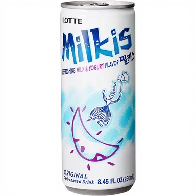 Lotte Milkis Boisson gazeuse lactée - 250 ml