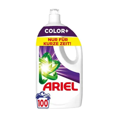 ARIEL Color+ Flüssigwaschmittel, 100 Waschladungen (4,5L), Farbschutz & Kraftvolle Fleckenentfernung