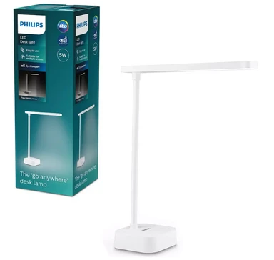 Philips Table Lamp Tilpa LED USB Rechargeable 3 Brightness Settings 18W White