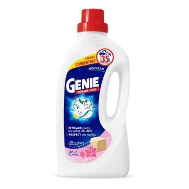 GENIE Lessive Liquide Lotus Rose 35 Lavages 1,4L 