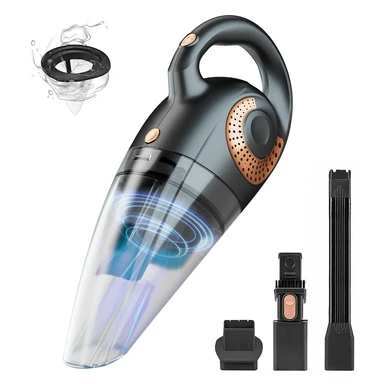 ATSHARK Draadloze Handstofzuiger Oplaadbaar, 6000 Pa Zuigkracht, 30 min Gebruiksduur, Stil, voor Auto/Huis/Huisdier, Model XL-620B