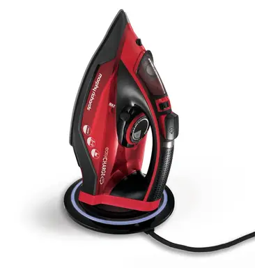 Morphy Richards 303250 EasyCHARGE 2400W Cordless Steam Iron, Red/Black