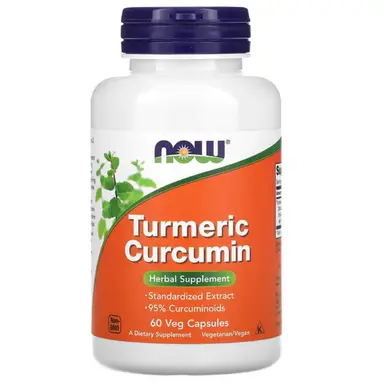 NOW Foods Turmeric Curcumin - 60 Vegan Capsules