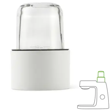 Kenwood MultiPro KAH65.000PL, Teigzubehör, 5 Schneidescheiben mit verstellbarer Schneidescheibe, ExpressDice-System, 1,2-L-Kapazität, Zubehörtasche, Weiß