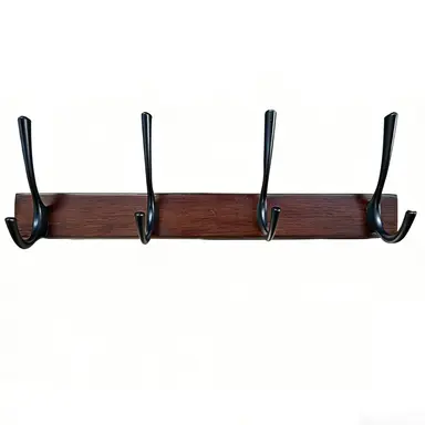 JU7CER Kitchen and bathroom storage hanging rack Wall-mounted Kitchen & Bathroom Storage Rack, Multifunctional Storage Hanger, Modern Style, Multifunctional Hook Rail 43 centimeters in length