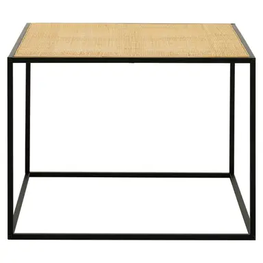 Interiors by Premier Coffee Table Depok Square Black/Rattan