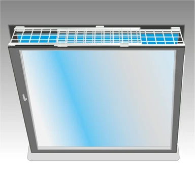 TRIXIE Schutzgitter für Fenster oben ausziehbar weiß 75-125 x 16 cm