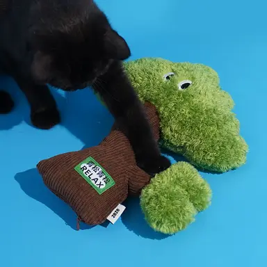ZEZE Oreiller peluche moelleux pour animaux, coussin doux et confortable pour chat et chien (Taille moyenne)