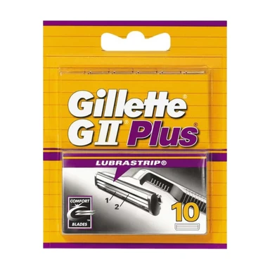 Gillette GII Plus - Lames de rasoir - 10 lames