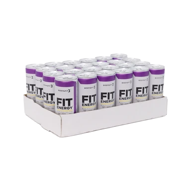 Body&Fit Fit Energy Boisson énergisante saveur mélange de baies - 24 x 250 ml