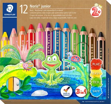 Staedtler - Noris Junior Chunky 3in1 coloured pencils, 12 pcs. (+2 years) (140 C