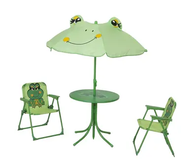 Garden furniture Kiddy patio set two chairs with one table/umbrella