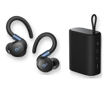 Anker Sport X20 Kabelloser In-Ear+MAGINON BS-3 Bluetooth-Lautsprecher Schwarz