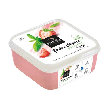 Erhard Sorbet plein fruit fraise et verveine - 488 g