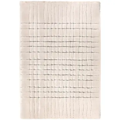 VIVARAISE Tapis recyclé Antonio neige - 160 x 230 x 2 cm