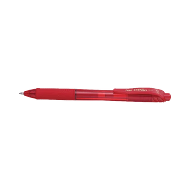 Pentel EnerGel X 0.7 Retractable Gel Pen Red Pack of 2