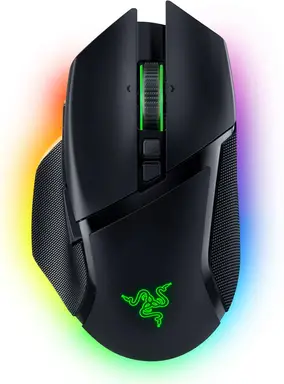 Razer Basilisk V3 Pro - Adjustable Wireless Gaming Mouse HyperScroll Tilt Wheel (Focus Pro 30K Optical Sensor, 13-Zone Chroma Lighting, 10+1 Programmable Buttons) Black