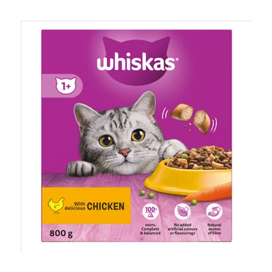 Whiskas 1+ with Delicious Chicken 800g
