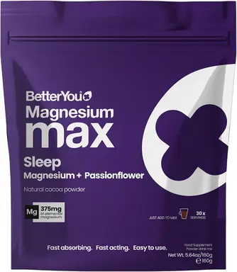 BETTER YOU - Magnesium Max Sleep Powder - Cacao Powder With Magnesium - 160G