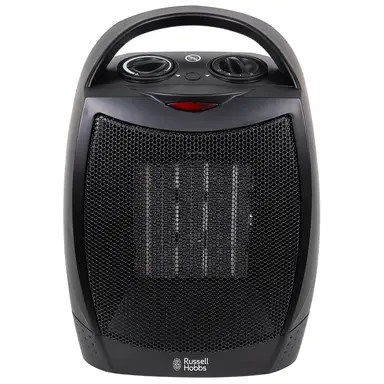 Russell Hobbs Portable Ceramic Heater 1.5kW - Black, RHFH1006B