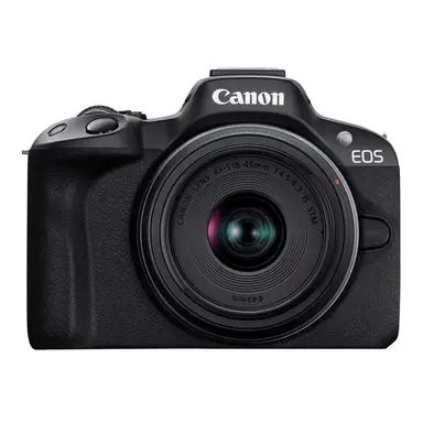 Canon EOS R50, Black + RF-S 18-45mm F4.5-6.3 IS STM Kit MILC 24.2 MP CMOS 6000 x 4000 pixels
