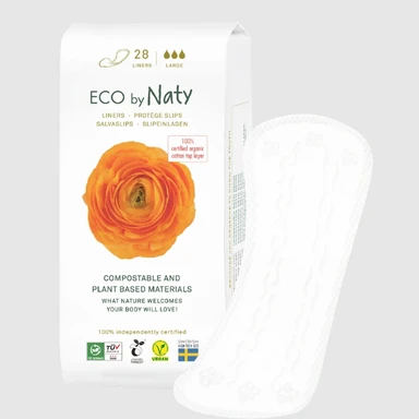 Eco by Naty Panty Liners Large 28 Pack