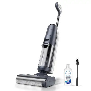 Tineco FLOOR ONE S5 Smart Cordless Wet-Dry Vacuum Cleaner and Mop for Hard Floors, Digital Display, Long Run Time, Great for Sticky Messes and Pet Hair, Space-Saving Design