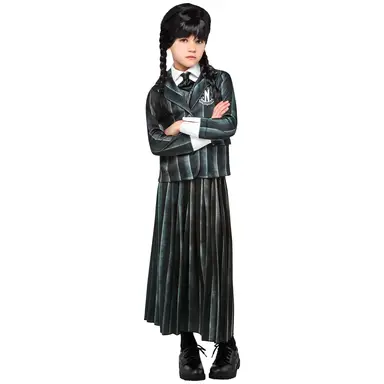 Wednesday School Uniform Dress-up Costume 9-10 Years