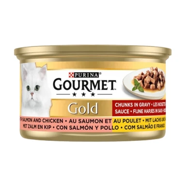 Gourmet Gold Conserve pour chat au saumon et poulet - 24 x 85 g