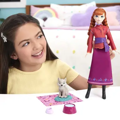 Disney Frozen Anna and Baby Wolf