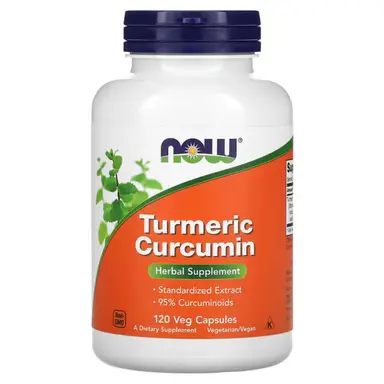 NOW Foods Turmeric Curcumin - 120 Vegan Capsules