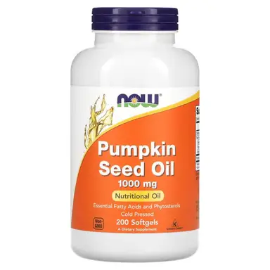NOW Foods Pumpkin Seed Oil Prostate 1000 mg - 200 Softgels