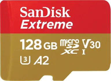 SanDisk Extreme microSDXC 128GB + SD Adapter