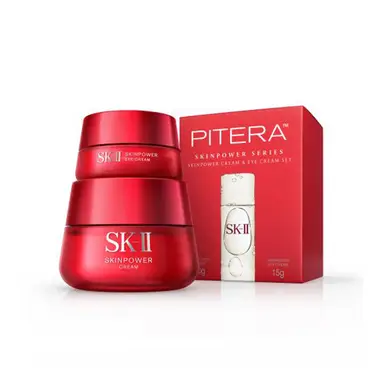 SKII Augen- und Gesichtspflegeset (Augencreme 15ml + Feuchtigkeitscreme 80ml)