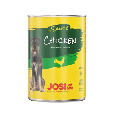 JosiDog Stückchen in Sauce mit Geflügel 415 g